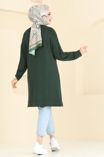 moda selvim Tunic 2689AYD574 Emerald - Thumbnail