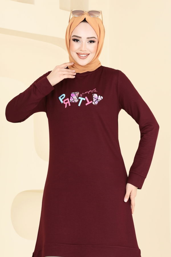 Tunic 2690AYD574 Burgundy - 3