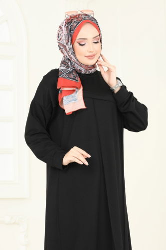 moda selvim Tunic 2694AYD574 Black - Thumbnail