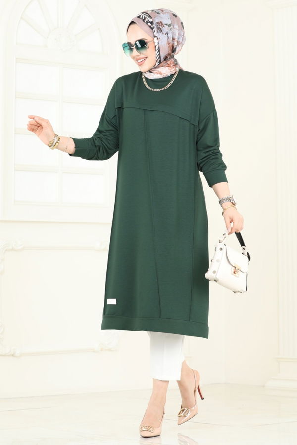 Modaselvim NET 20%+20% DISCOUNT IN THE CARD Tunic 2694AYD574 Emerald