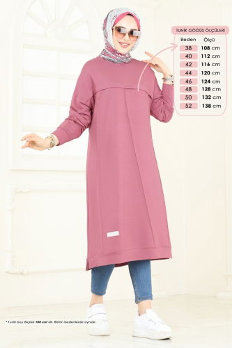 moda selvim Tunic 2694AYD574 Rose Dried - Thumbnail