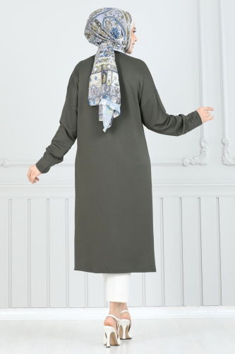 moda selvim Tunic 2695AYD574 Khaki - Thumbnail