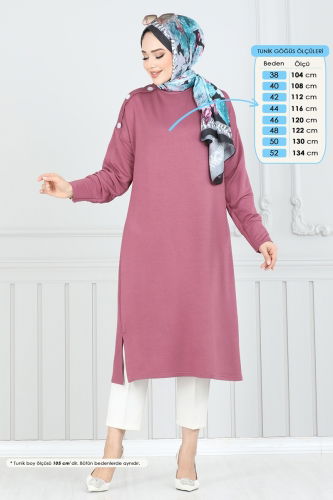 moda selvim Tunic 2695AYD574 Rose Dried - Thumbnail