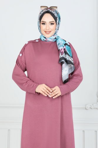 moda selvim Tunic 2695AYD574 Rose Dried - Thumbnail