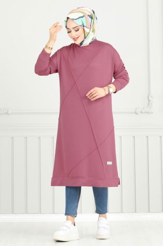 moda selvim Tunic 2696AYD574 Rose Dried - Thumbnail