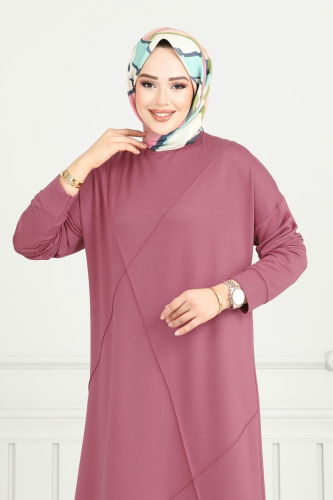 moda selvim Tunic 2696AYD574 Rose Dried - Thumbnail