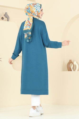 moda selvim Tunic 2697AYD574 Petroleum - Thumbnail
