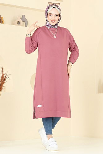 moda selvim بلوز وردي 2697AYD574 - Thumbnail