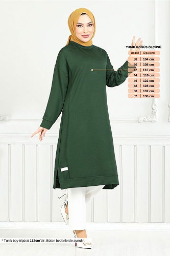 moda selvim بلوز زيتي 2697AYD969-M - Thumbnail