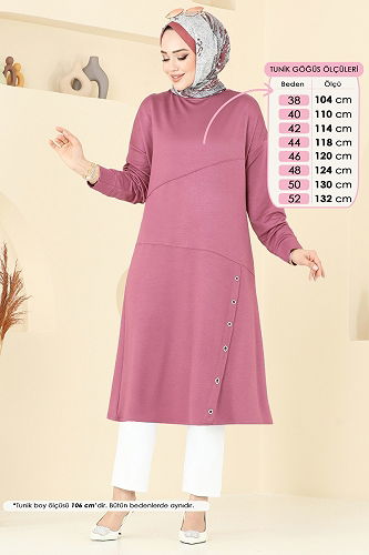 moda selvim Tunic 2698AYD574 Rose Dried - Thumbnail