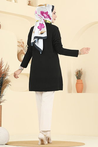 moda selvim Tunic 2715AYD574 Black - Thumbnail