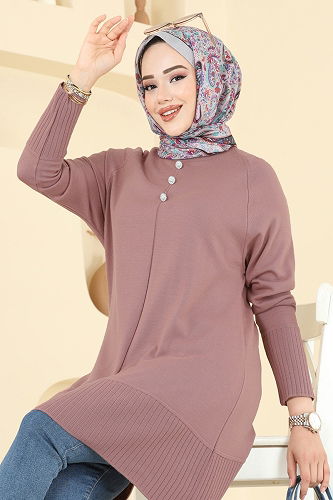 moda selvim Tunic 2715AYD574 Rose Dried - Thumbnail