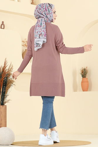 moda selvim بلوز وردي 2715AYD574 - Thumbnail