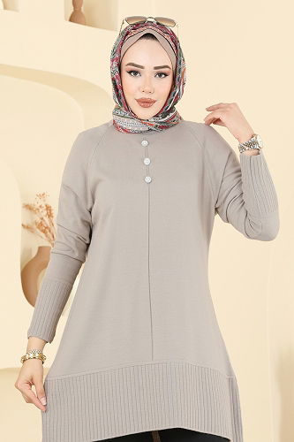 moda selvim بلوز بيج 2715AYD574 - Thumbnail