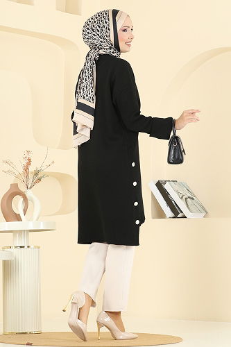 moda selvim Tunic 2716AYD574 Black - Thumbnail