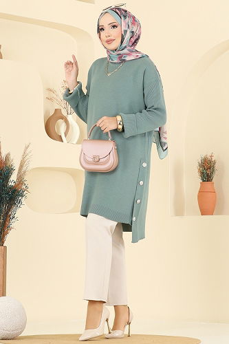 moda selvim Tunic 2716AYD574 Mint - Thumbnail