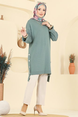 moda selvim Tunic 2716AYD574 Mint - Thumbnail