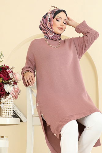 moda selvim Tunic 2716AYD574 Rose Dried - Thumbnail