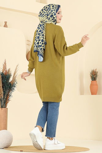 moda selvim بلوز أخضر 2717AYD574 - Thumbnail