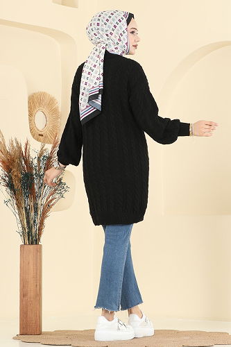 moda selvim Tunic 2734AYD574 Black - Thumbnail