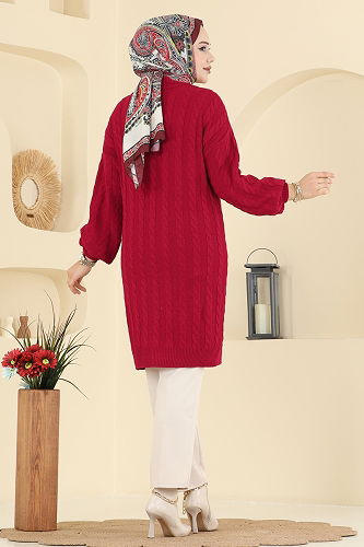 moda selvim Tunic 2734AYD574 Red - Thumbnail
