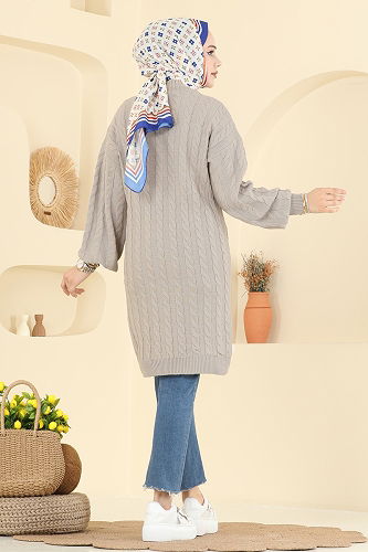 moda selvim بلوز بيج 2734AYD574 - Thumbnail