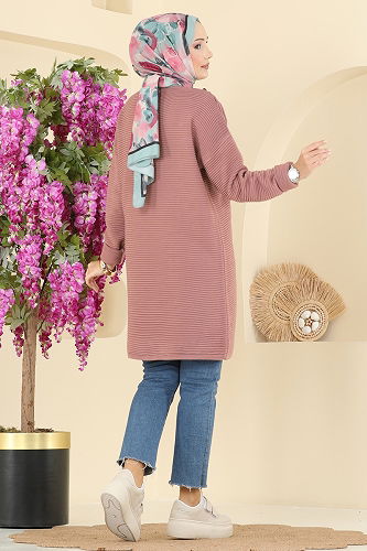 moda selvim بلوز وردي 2735AYD574 - Thumbnail