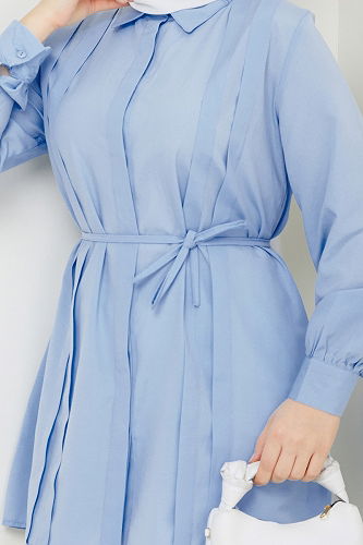 moda selvim Tunic 273ASN888 Baby Blue - Thumbnail