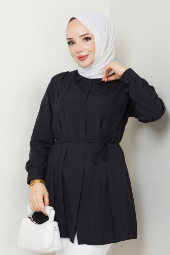moda selvim Tunic 273ASN888 Black - Thumbnail