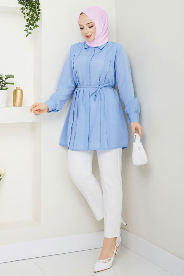 Modaselvim NET 20%+20% DISCOUNT IN THE CARD Tunic 273ASN888 Blue