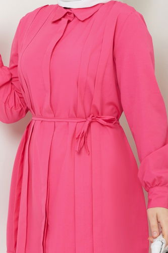 moda selvim Tunic 273ASN888 Fuchsia - Thumbnail