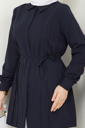 moda selvim Tunic 273ASN888 Navy Blue - Thumbnail