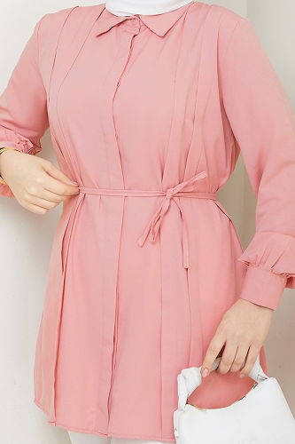 moda selvim Tunic 273ASN888 Salmon - Thumbnail