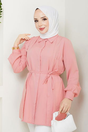 moda selvim بلوز تفاحي 273ASN888 - Thumbnail