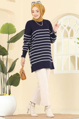 A.Y.D. - Tunic 2751AYD574 Navy Blue