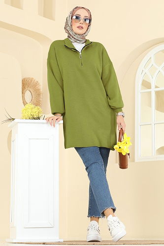 moda selvim Tunic 2753AYD574 Acid - Thumbnail