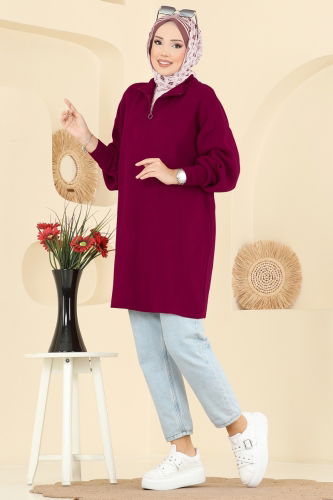 A.Y.D. - Tunic 2753AYD574 Burgundy