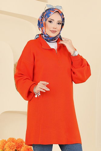 moda selvim Tunic 2753AYD574 Oranj - Thumbnail