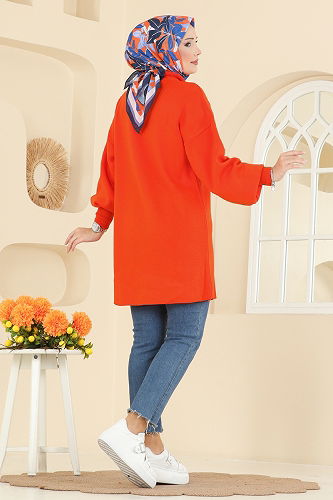 moda selvim Tunic 2753AYD574 Oranj - Thumbnail