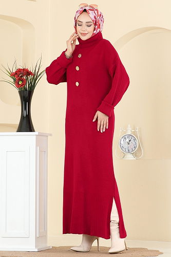 moda selvim Tunic 2760AYD574 Red - Thumbnail