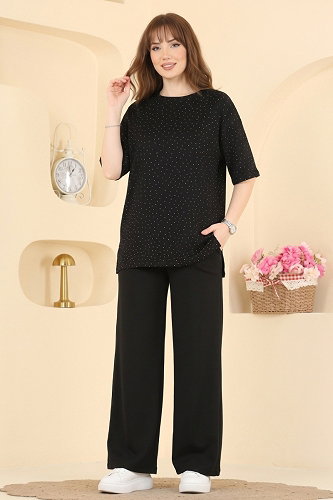 moda selvim Tunic 2804AYD574 Black - Thumbnail
