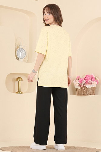 moda selvim Tunic 2804AYD574 Yellow - Thumbnail