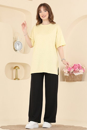 moda selvim Tunic 2804AYD574 Yellow - Thumbnail