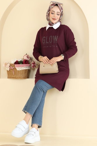 T.P.K. - Tunic 2804TPK1167 Damson
