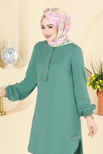 moda selvim Tunic 2825SLK540 Mint - Thumbnail