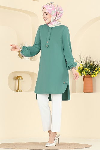 moda selvim Tunic 2825SLK540 Mint - Thumbnail