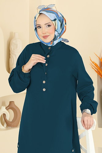 moda selvim Tunic 2825SLK540 Petroleum - Thumbnail