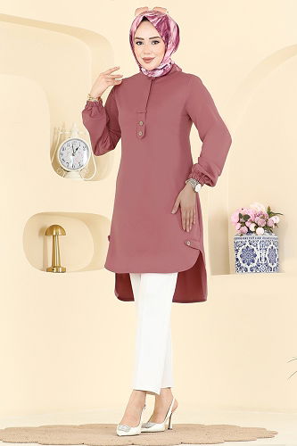 moda selvim Tunic 2825SLK540 Rose Dried - Thumbnail