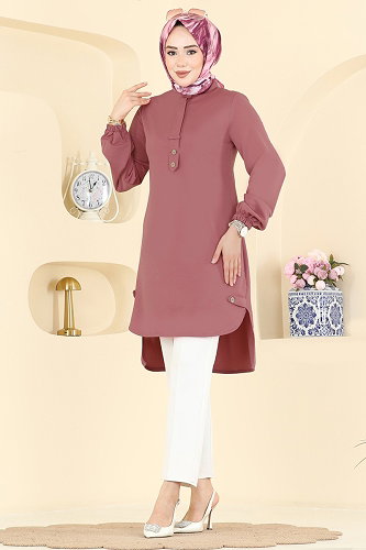 moda selvim Tunic 2825SLK540 Rose Dried - Thumbnail