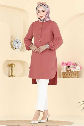 moda selvim بلوز تفاحي 2825SLK540 - Thumbnail